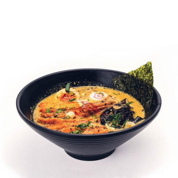 Ramen curry con pescado